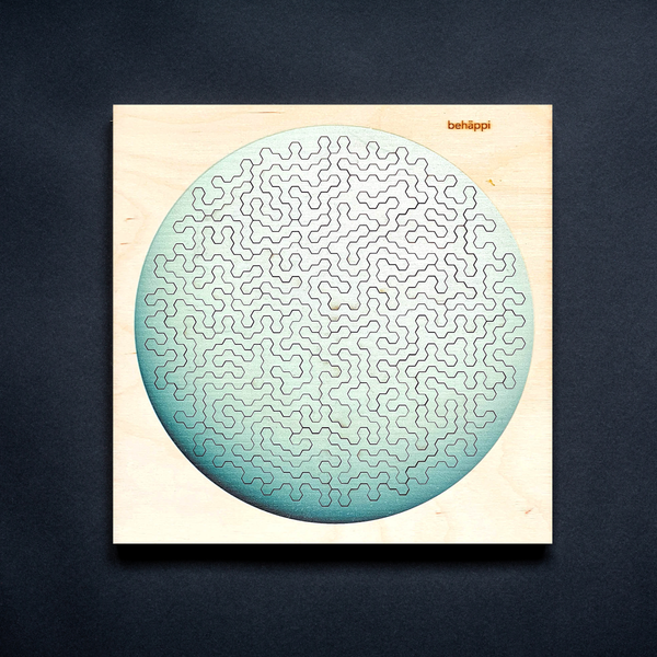 charles and marie URANUS | Außergewöhnliches IQ-HOLZPUZZLE | PLANETEN-Serie | Level Schwer | Behäppi