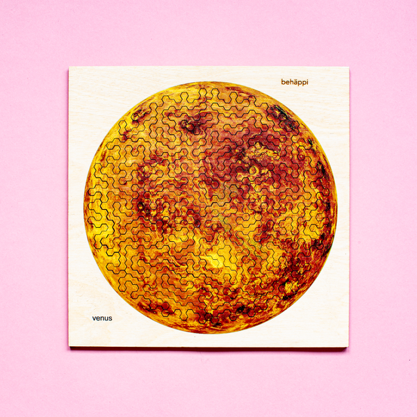 Charles And Marie VENUS | Außergewöhnliches IQ-HOLZPUZZLE | PLANETEN-Serie | Level Schwer | Behäppi