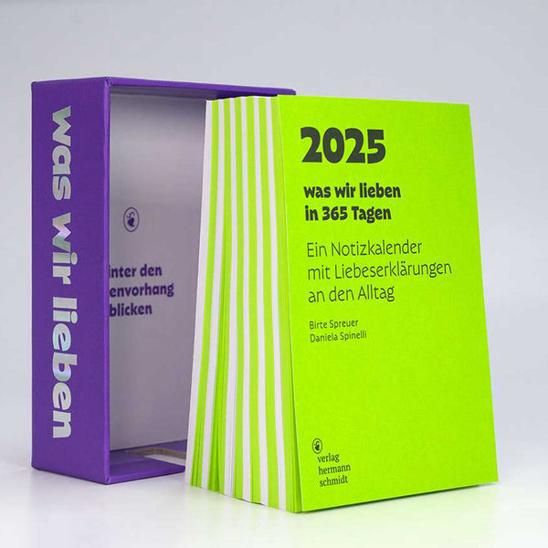 charles and marie WAS WIR LIEBEN - Notiz-Kalender 2025 | Daniela Spinelli & Birte Spreuer | Hermann Schmidt Verlag