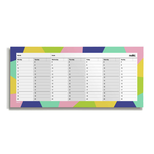 Charles And Marie WEEK DESKPLANNER Oasis | WOCHEN SCHREIBTISCH PLANER | 50 Seiten | Nolki