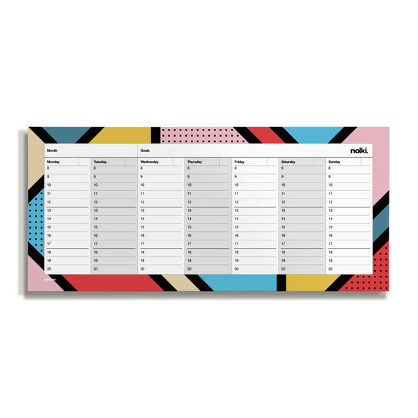 charles and marie WEEK DESKPLANNER Spark | WOCHEN SCHREIBTISCH PLANER | 50 Seiten | nolki