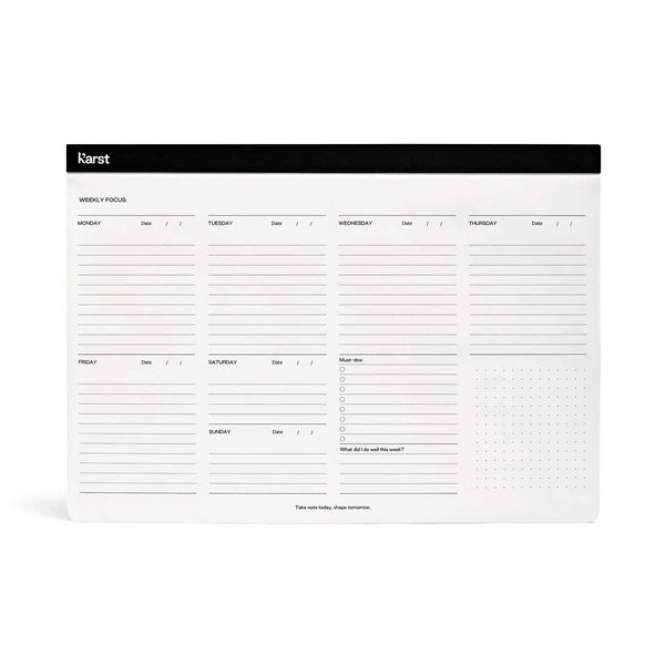 Charles And Marie WEEKLY DESK PAD | WOCHENPLANER | A4 | Karst Stone Paper