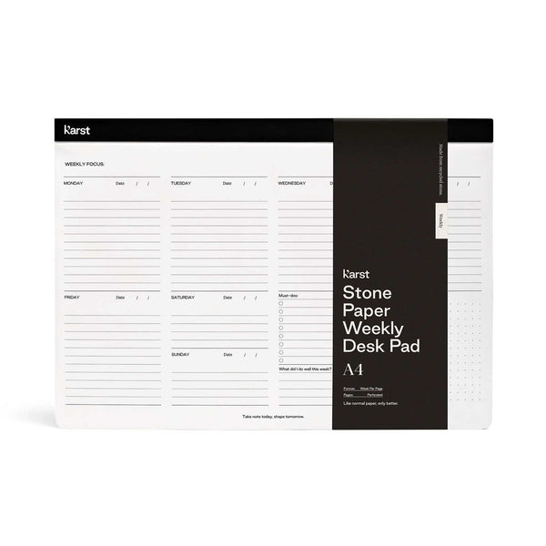 charles and marie WEEKLY DESK PAD | WOCHENPLANER | A4 | Karst Stone Paper