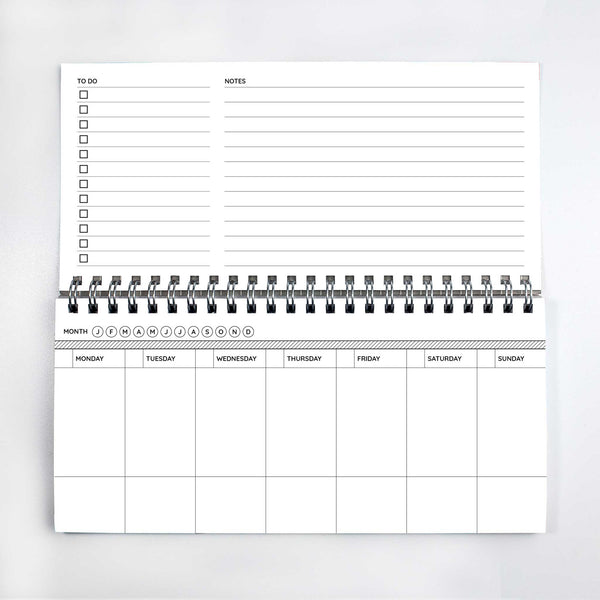 Charles And Marie WEEKLY PLANNER Betty | WOCHEN SCHREIBTISCH PLANER | 108 Seiten | Nolki
