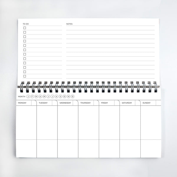 Charles And Marie WEEKLY PLANNER Luna Park | WOCHEN SCHREIBTISCH PLANER | 108 Seiten | Nolki