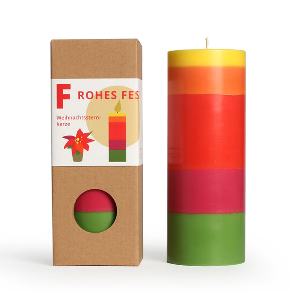 Charles And Marie WEIHNACHTSSTERN - Dicke Stumpen-Kerze - 73 Std. Brenndauer | Not The Girl Who Misses Much