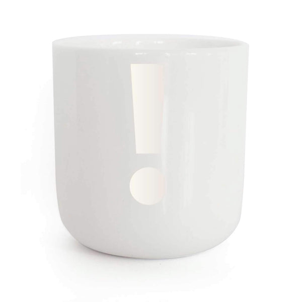 Charles And Marie | Weisser Kaffee- & Tee-BECHER Mit Perl-weisser Typo | Letters & Glyphs Serie | PLTY