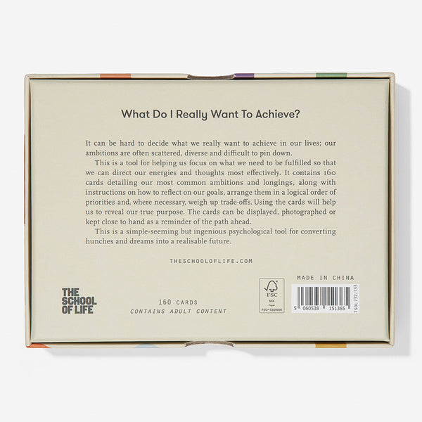 Charles And Marie WHAT DO I REALLY WANT TO ACHIEVE? | 160 KARTEN | English Edition | The School Of Life