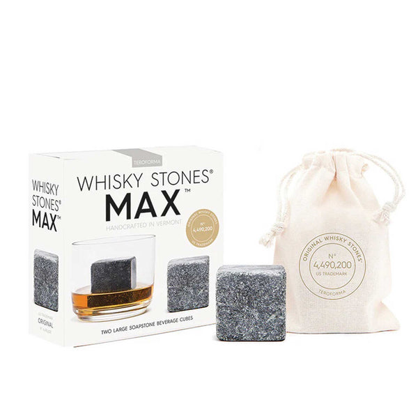 charles and marie WHISKY STONES® Max | KÜHLSTEINE | 2er Set | Teroforma