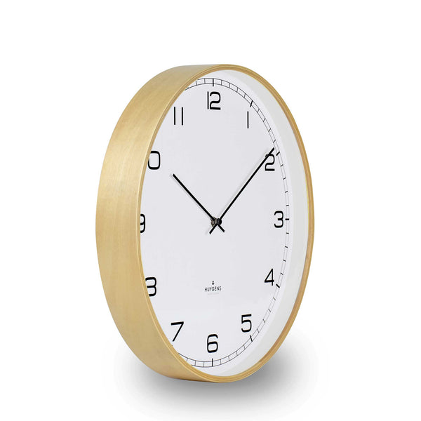 charles and marie WOOD ARABIC - geräuscharme WANDUHR mit HOLZGEHÄUSE | Huygens