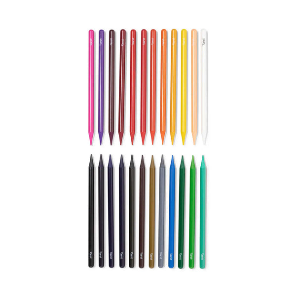 Charles And Marie WOODLESS ARTIST PENCILS | Holzfreies Graphit-BLEISTIFT-SET | 24er Set | Karst Stone Paper