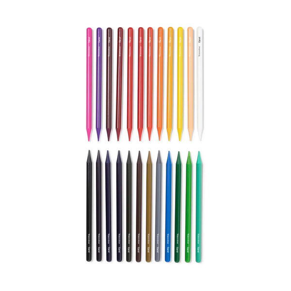 Charles And Marie WOODLESS WATERCOLOUR PENCILS - Holzfreies Graphit-BLEISTIFT-SET - 24er Set | Karst Stone Paper