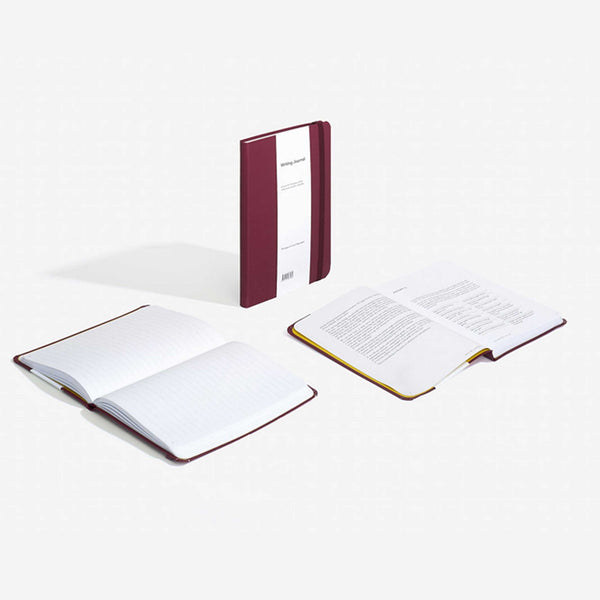 Charles And Marie WRITING JOURNAL - Liniertes Tagebuch Burgund - English Edition | The School Of Life