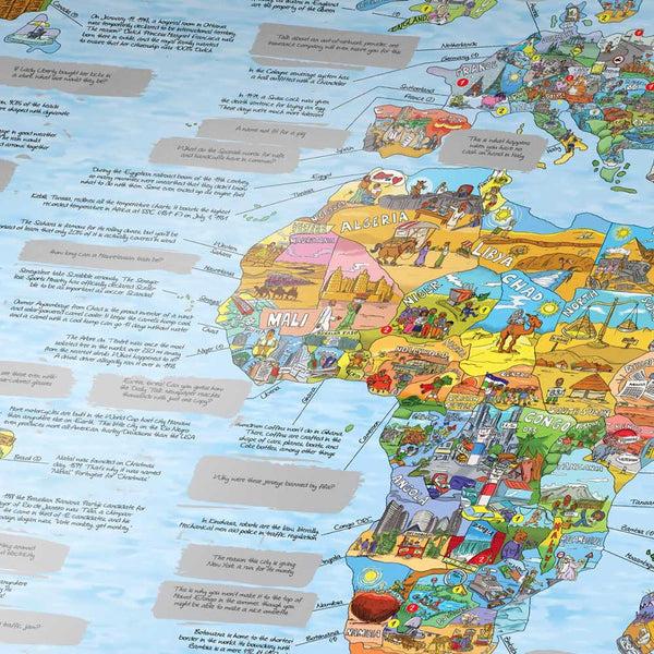 charles and marie WTFact Map | FAKTEN Scratch WELTKARTE | Awesome Maps