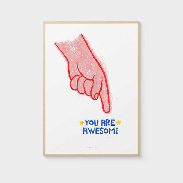 Charles And Marie YOU ARE AWESOME | Grafik POSTER | A3 Format | Just Another Cool Design