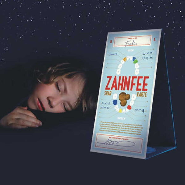 Charles And Marie ZAHNFEE | SPARKARTE F. Kinder | 22x11cm | Stratier