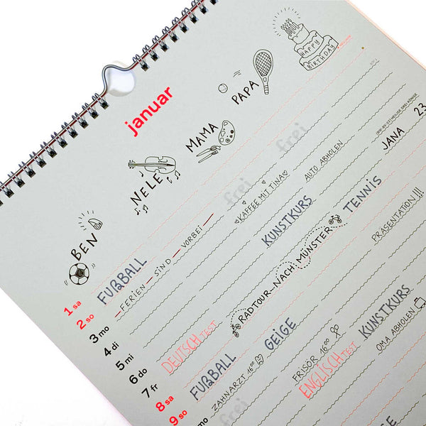 Charles And Marie Zweitausend&fünfundzwanzig - FAMILIENKALENDER & PLANER 2025 - 27×42 Cm | rikiki