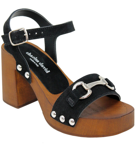 charles by charles david EXPOSED SANDAL Charles David Black