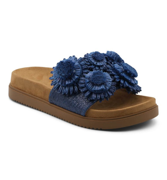 charles by charles david PALMS SANDAL SLIDE Charles David Blue