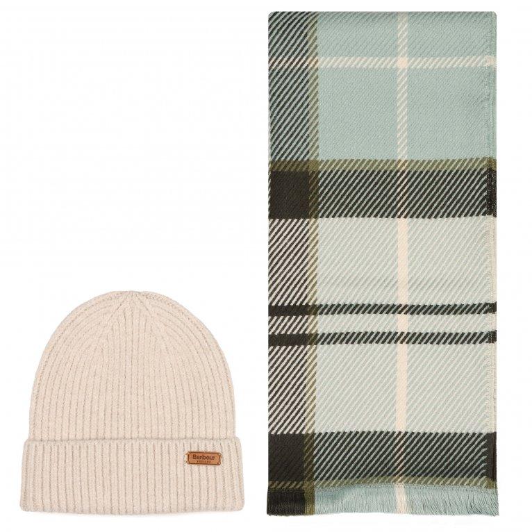 charles clinkard Barbour Pendle Beanie & Blair Scarf Set