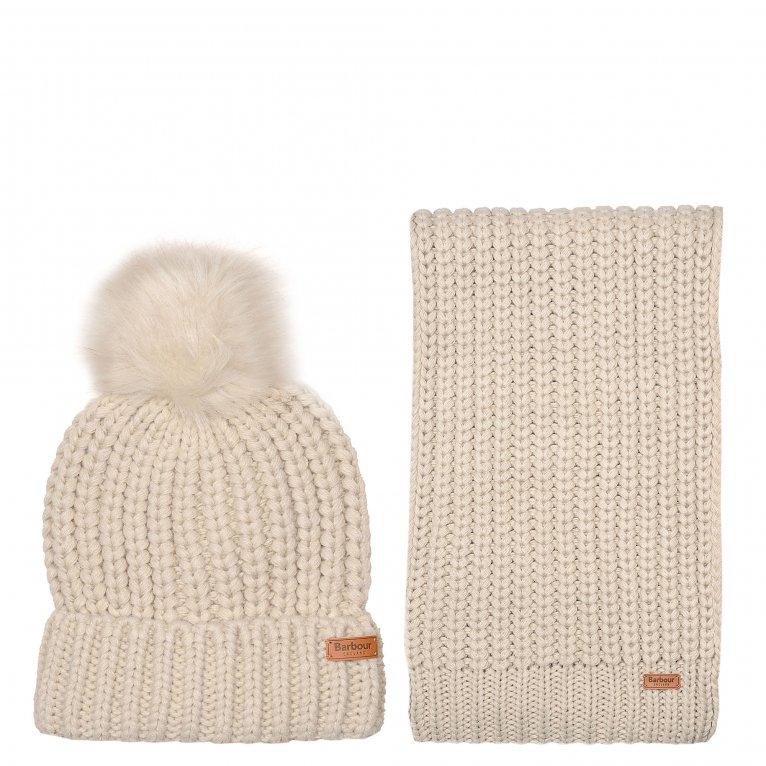 charles clinkard Barbour Saltburn Beanie And Scarf Set