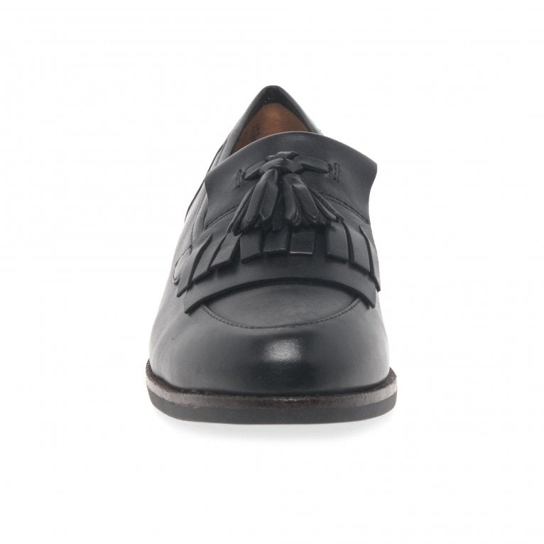 Charles Clinkard Caprice Cait Womens Leather Fringe Tassel Loafer Flats