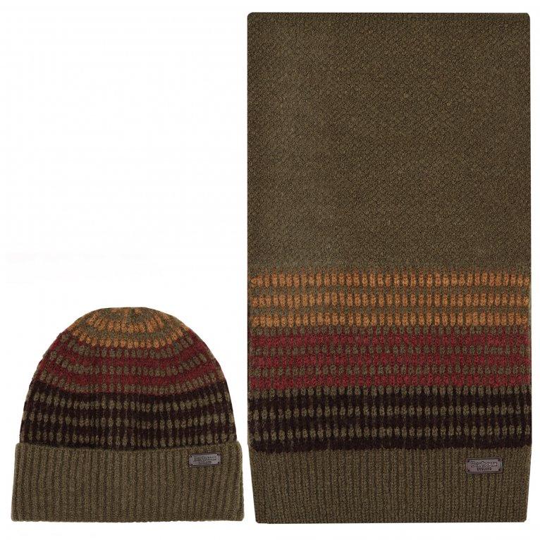 charles clinkard Barbour Branton Beanie & Scarf Set