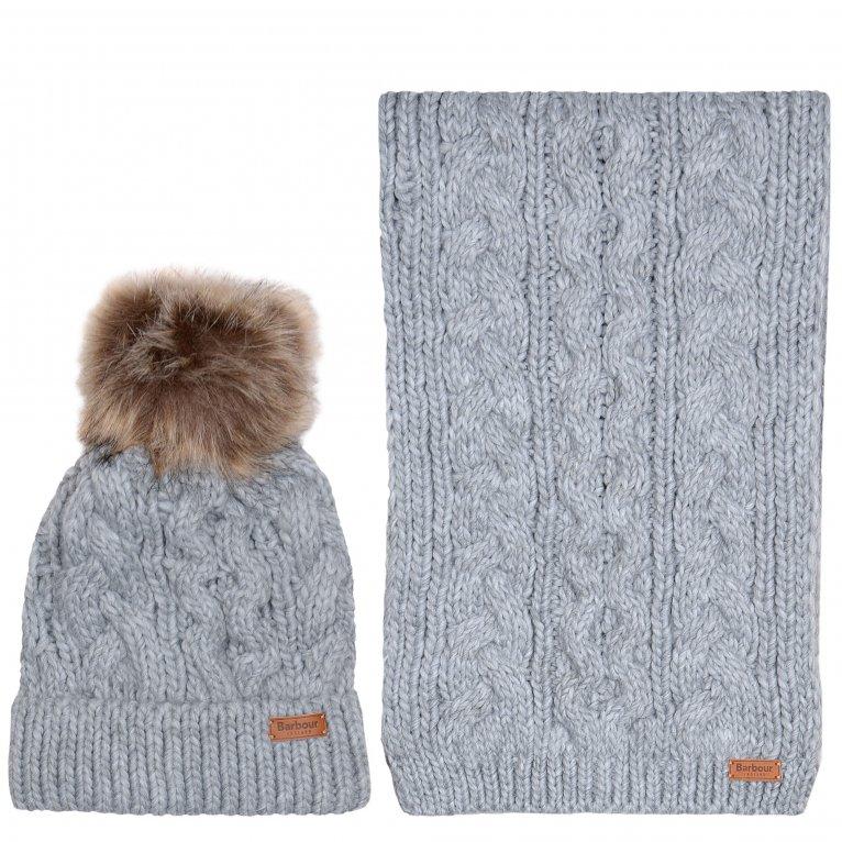 charles clinkard Barbour Penshaw Beanie & Scarf Set