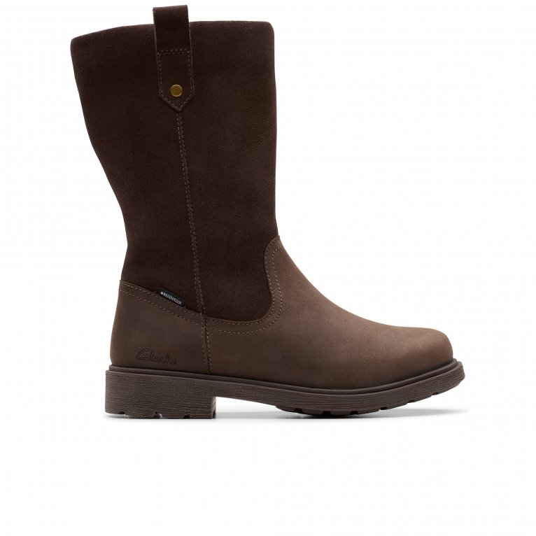 Charles Clinkard Clarks Astrol Zip K Girls Boots