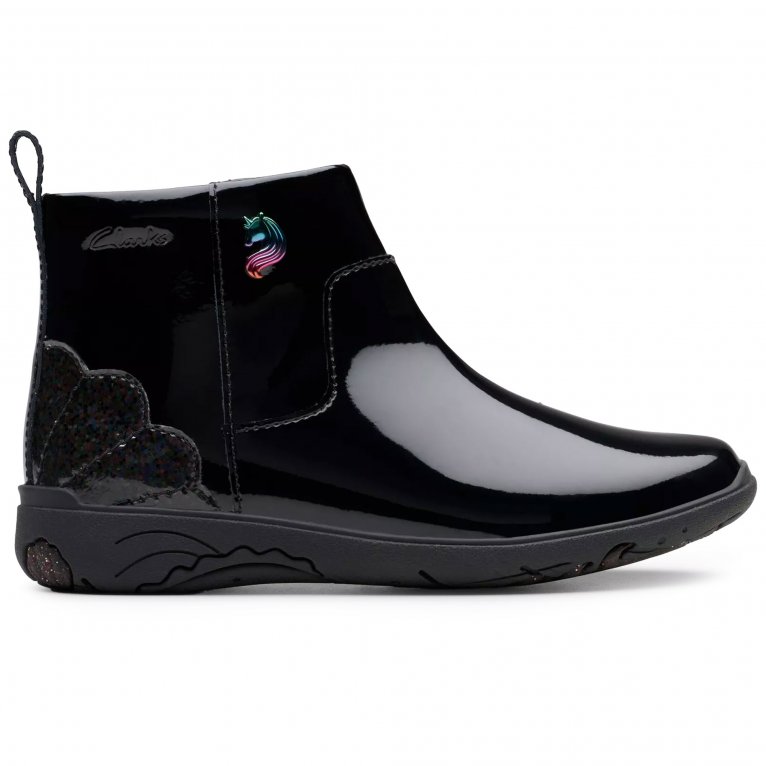 Charles Clinkard Clarks Relda Glow K Girls Boots