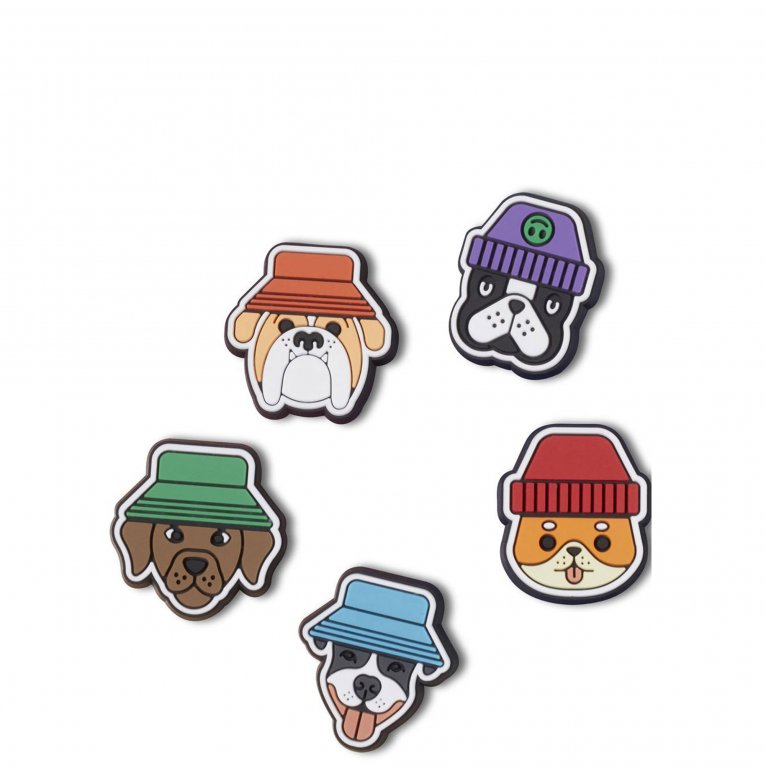 charles clinkard Crocs Dogs In Hats 5 Pack Jibbitz