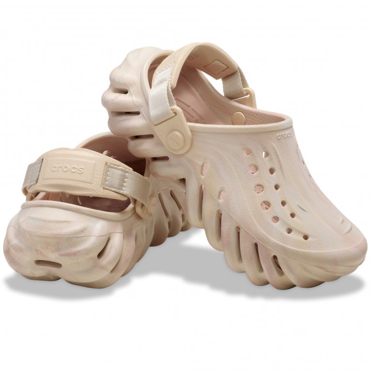 Charles Clinkard Crocs Echo Marbled Kids Clogs