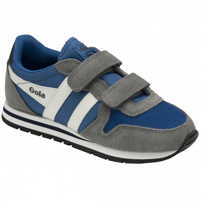 charles clinkard Gola Daytona Strap Kids Trainers