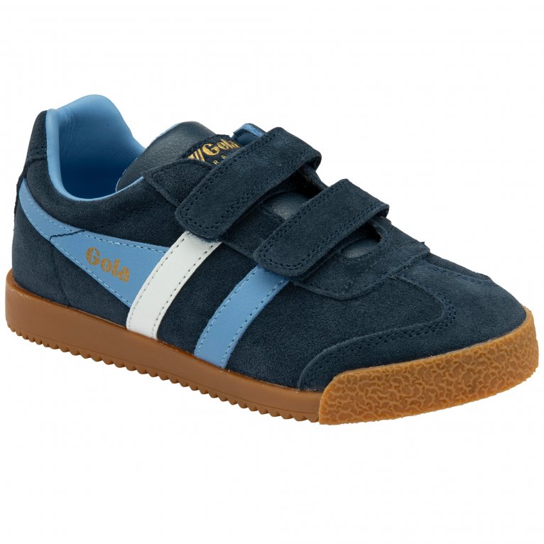 charles clinkard Gola Harrier Strap Boys Trainers