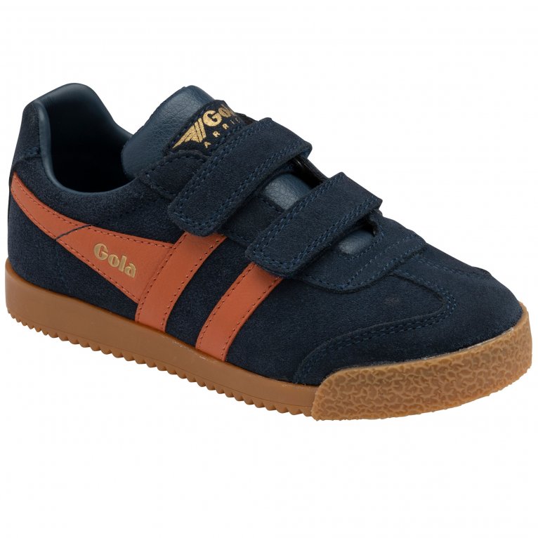 charles clinkard Gola Harrier Strap Boys Trainers