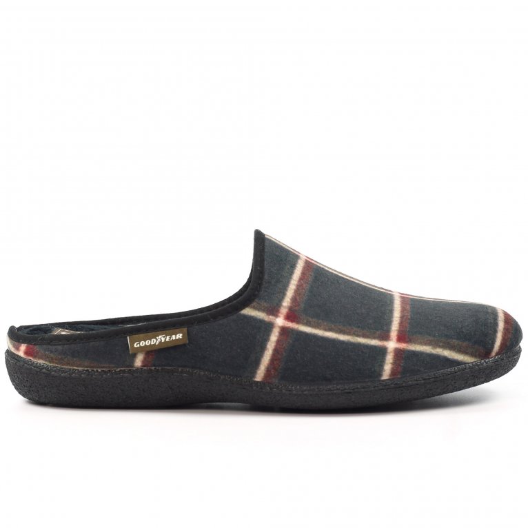 Charles Clinkard Goodyear Checkmate Mens Slippers