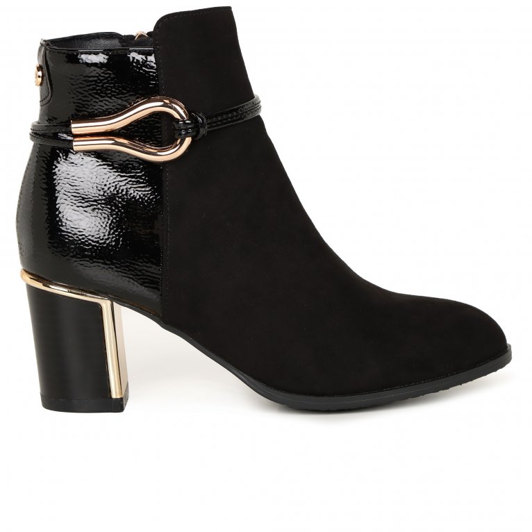 Charles Clinkard Lotus Ebony Womens Ankle Boots