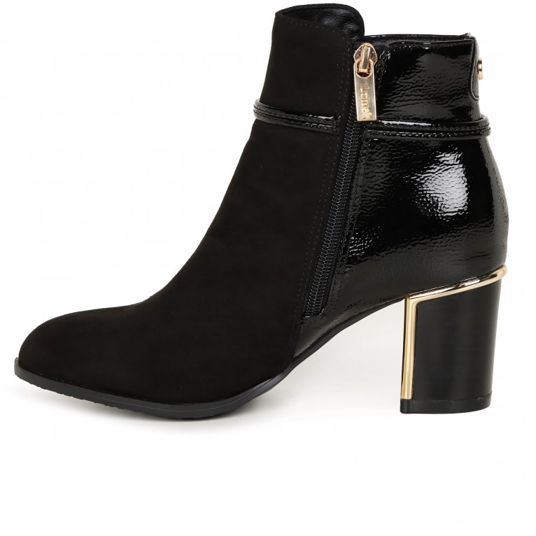 Charles Clinkard Lotus Ebony Womens Ankle Boots