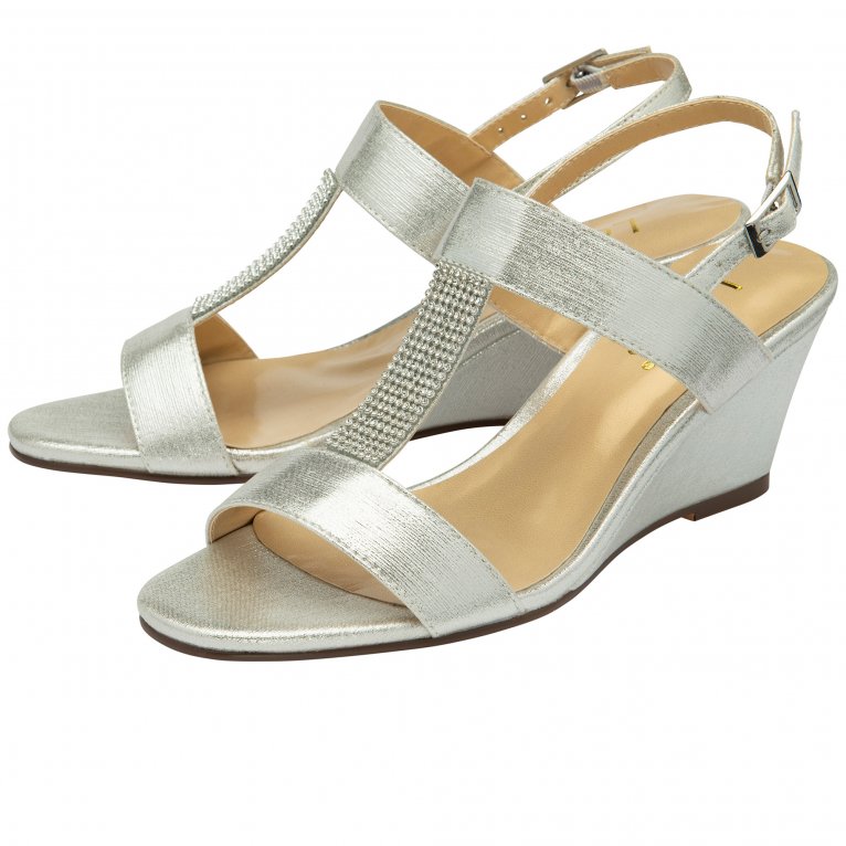 Charles Clinkard Lotus Ilaria Womens Wedge Sandals