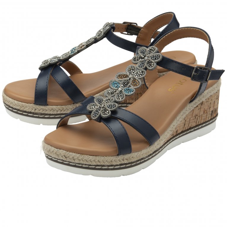 Charles Clinkard Lotus Letica Womens Wedge Sandals