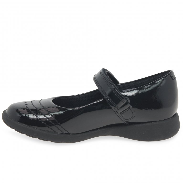 Charles Clinkard Clarks Etch Gem K Girls School Shoes