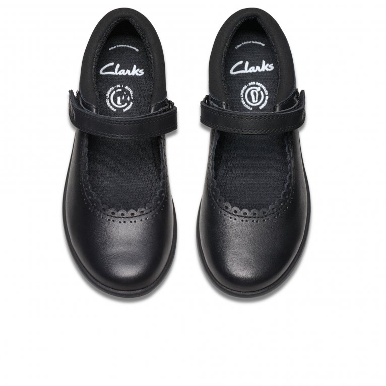 Charles Clinkard Clarks Etch Pure K Girls School Shoes