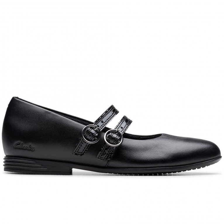 Charles Clinkard Clarks Finja Bar Y Girls Senior School Shoes