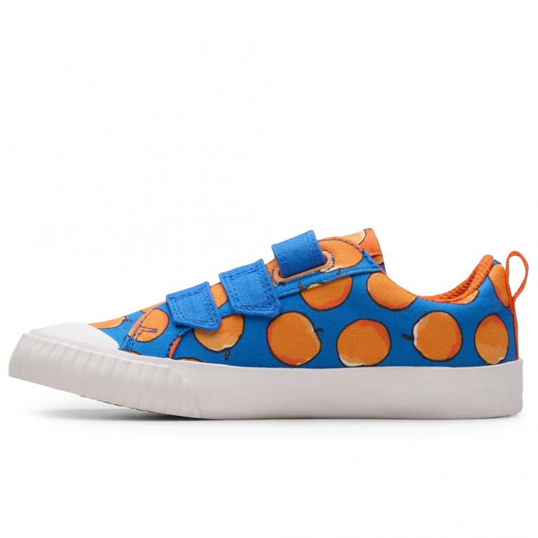 Charles Clinkard Clarks Foxing Air Kids Canvas Shoes