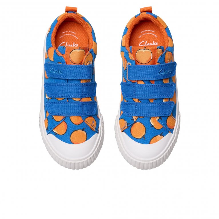 Charles Clinkard Clarks Foxing Air Kids Canvas Shoes