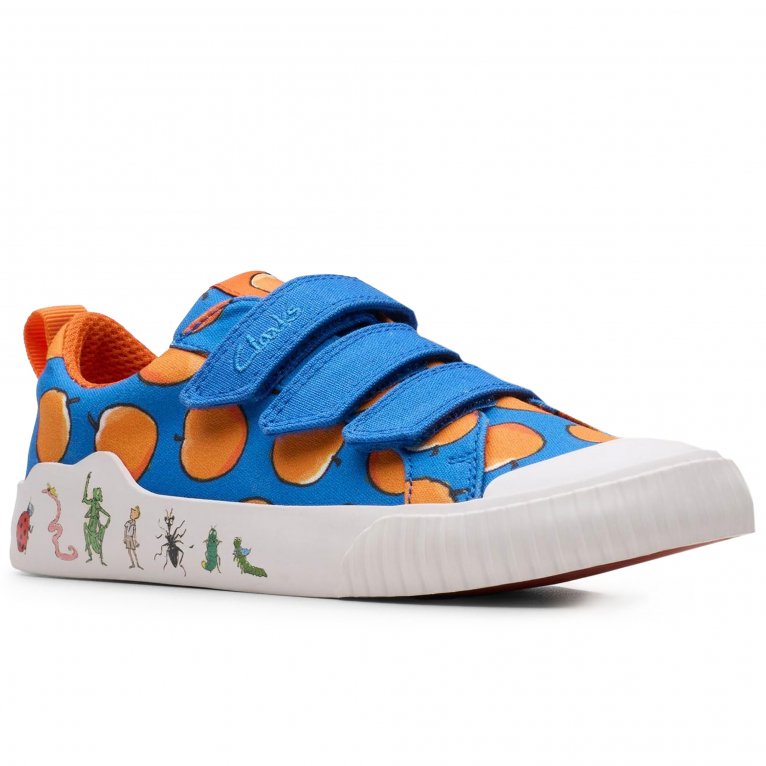 charles clinkard Clarks Foxing Air Kids Canvas Shoes