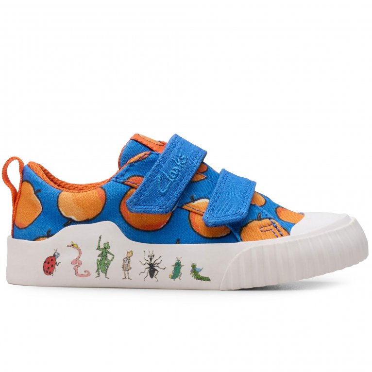 Charles Clinkard Clarks Foxing Air Kids Infant Canvas Shoes