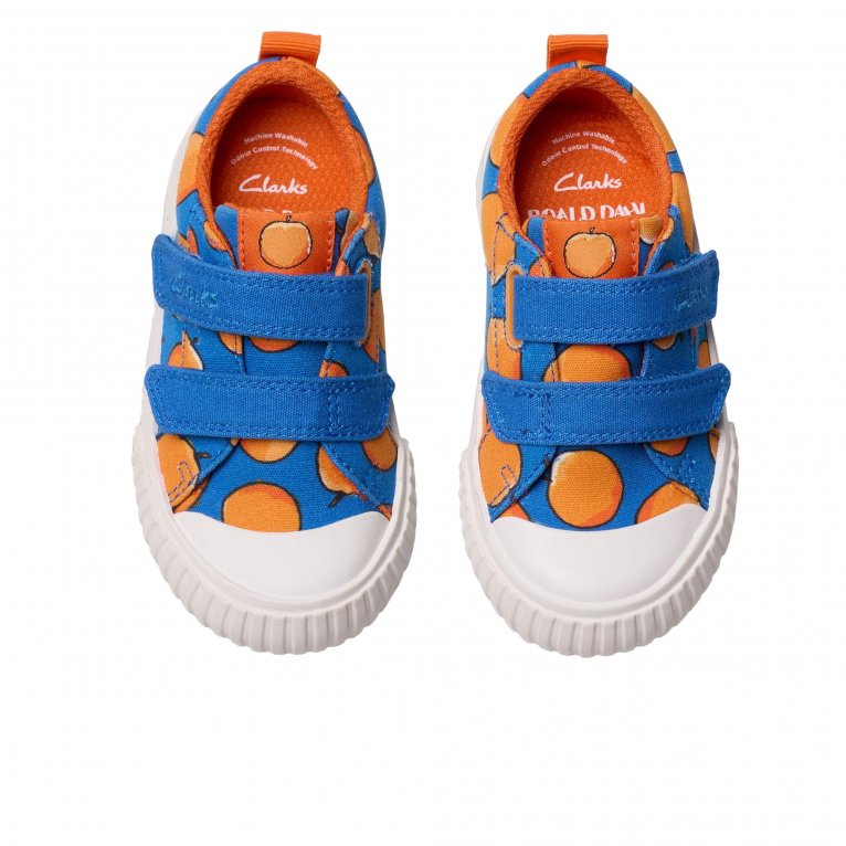 Charles Clinkard Clarks Foxing Air Kids Infant Canvas Shoes