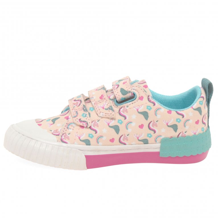 Charles Clinkard Clarks Foxing Myth K Girls Canvas Shoes