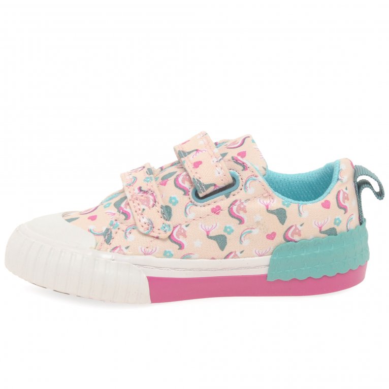 Charles Clinkard Clarks Foxing Myth T Girls Infant Canvas Shoes